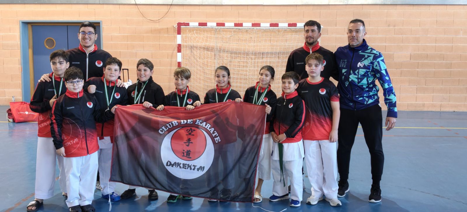 Los alumnos del Dakentai participantes en el Provincial.