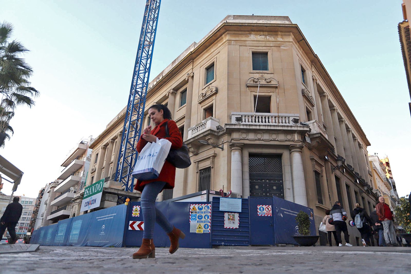 Imágenes del estado actual de las obras del Banco de España