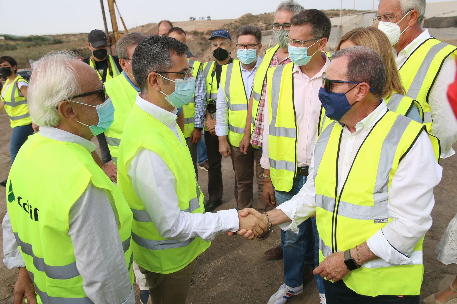 Fotogalería de la visita del ministro Félix Bolaños a las obras del AVE