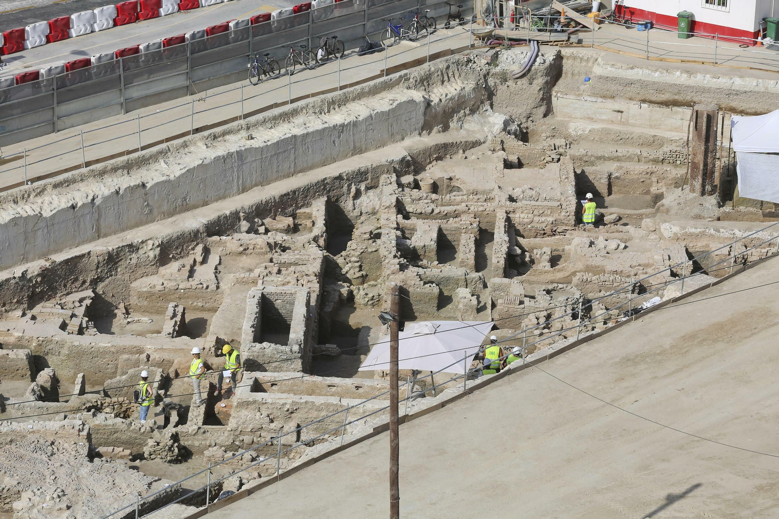 Las fotos de los restos arqueológicos en la obra del Metro de Málaga