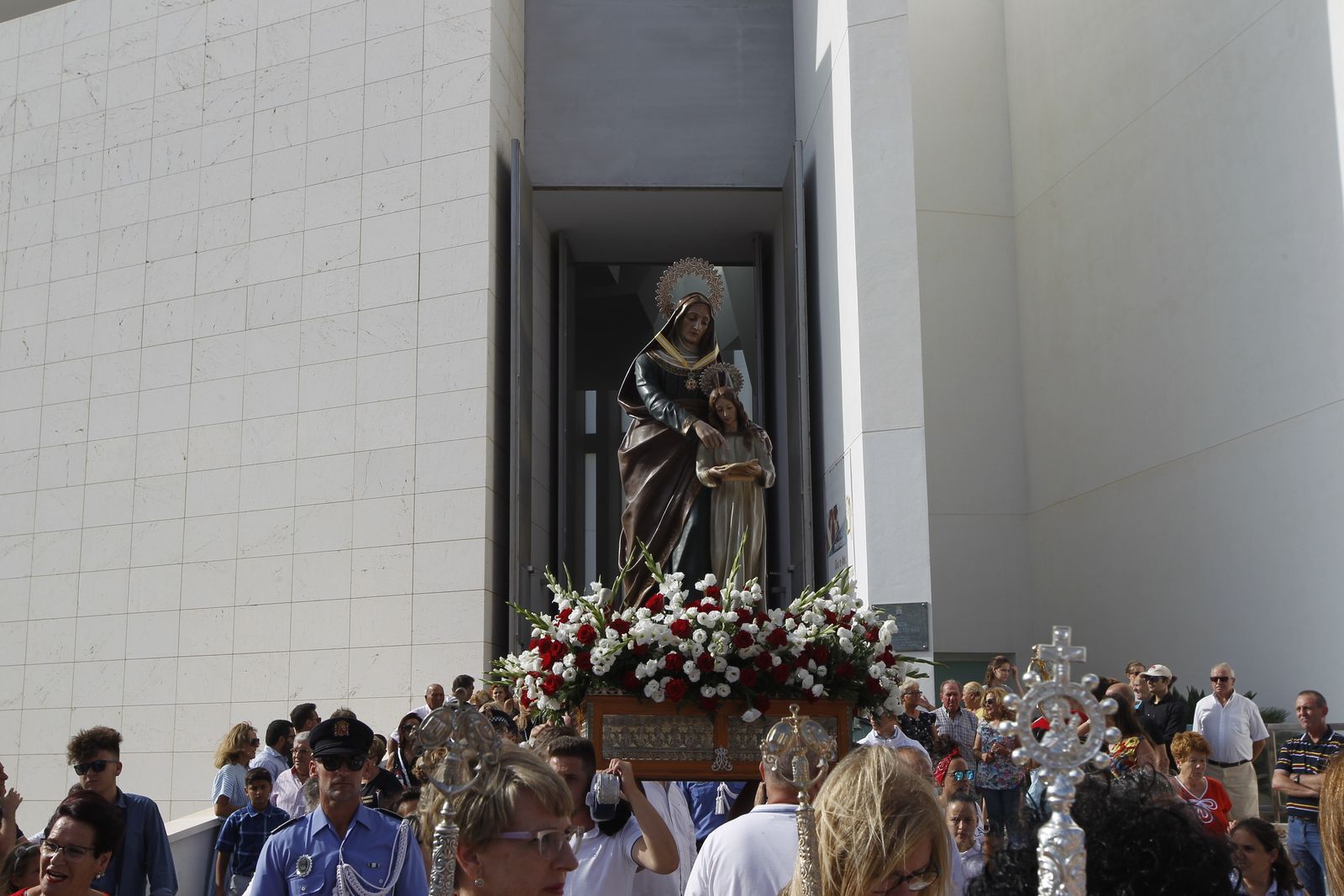 Fotogalería cucaña y procesión Fiestas Santa Ana Roquetas de Mar