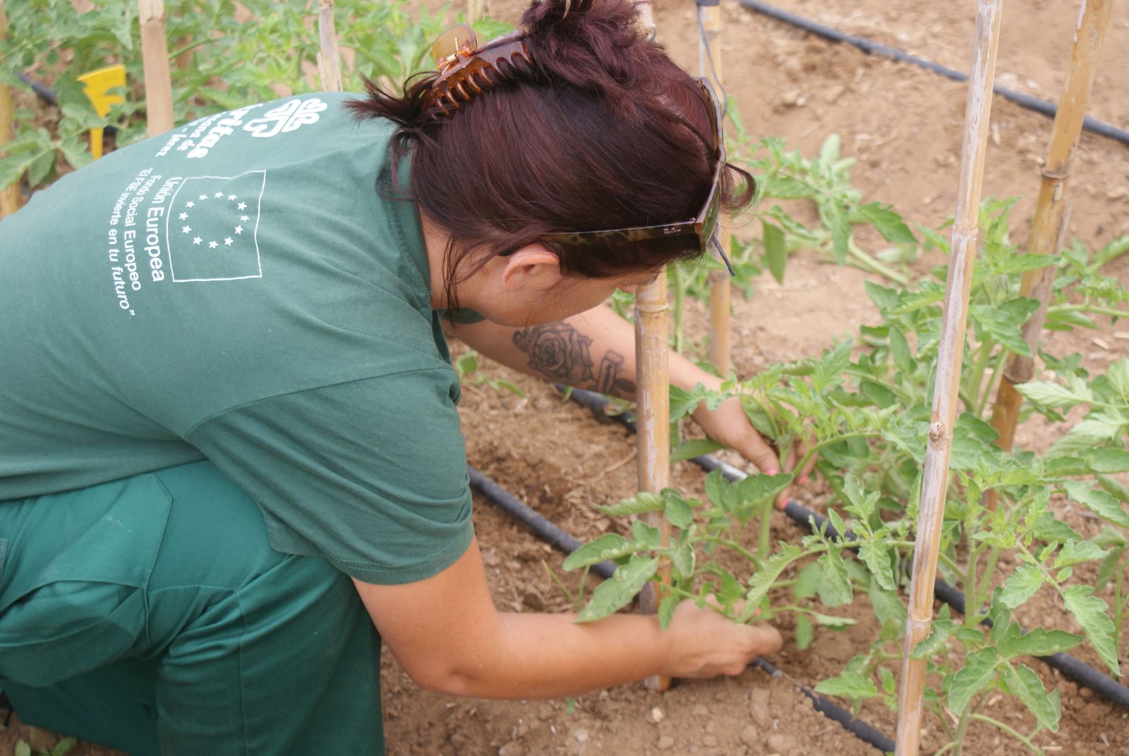 Una participante en las acciones formativas de Cáritas.