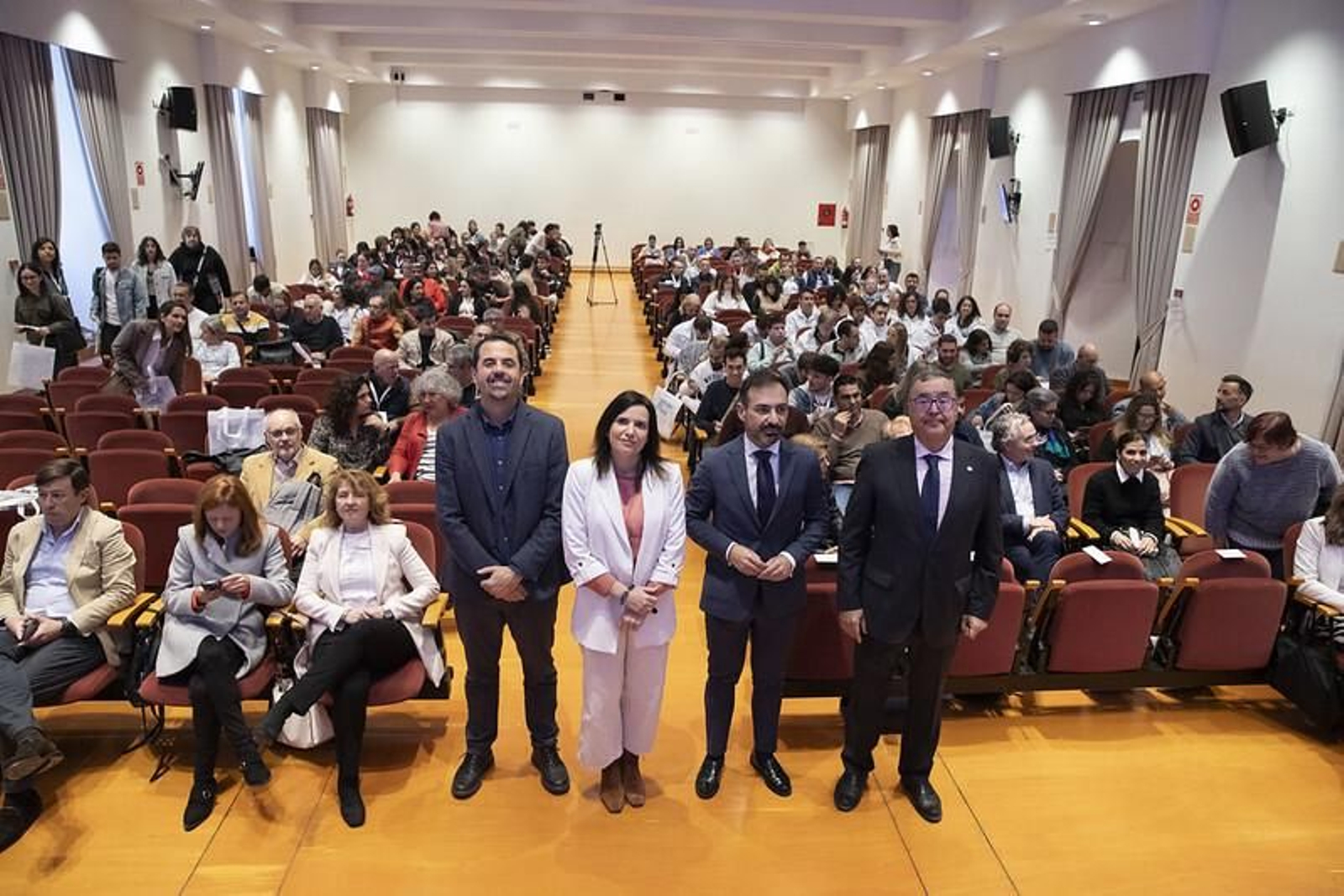 Quijada, Gálvez, Romero y Arenas en la inauguración del encuentro.