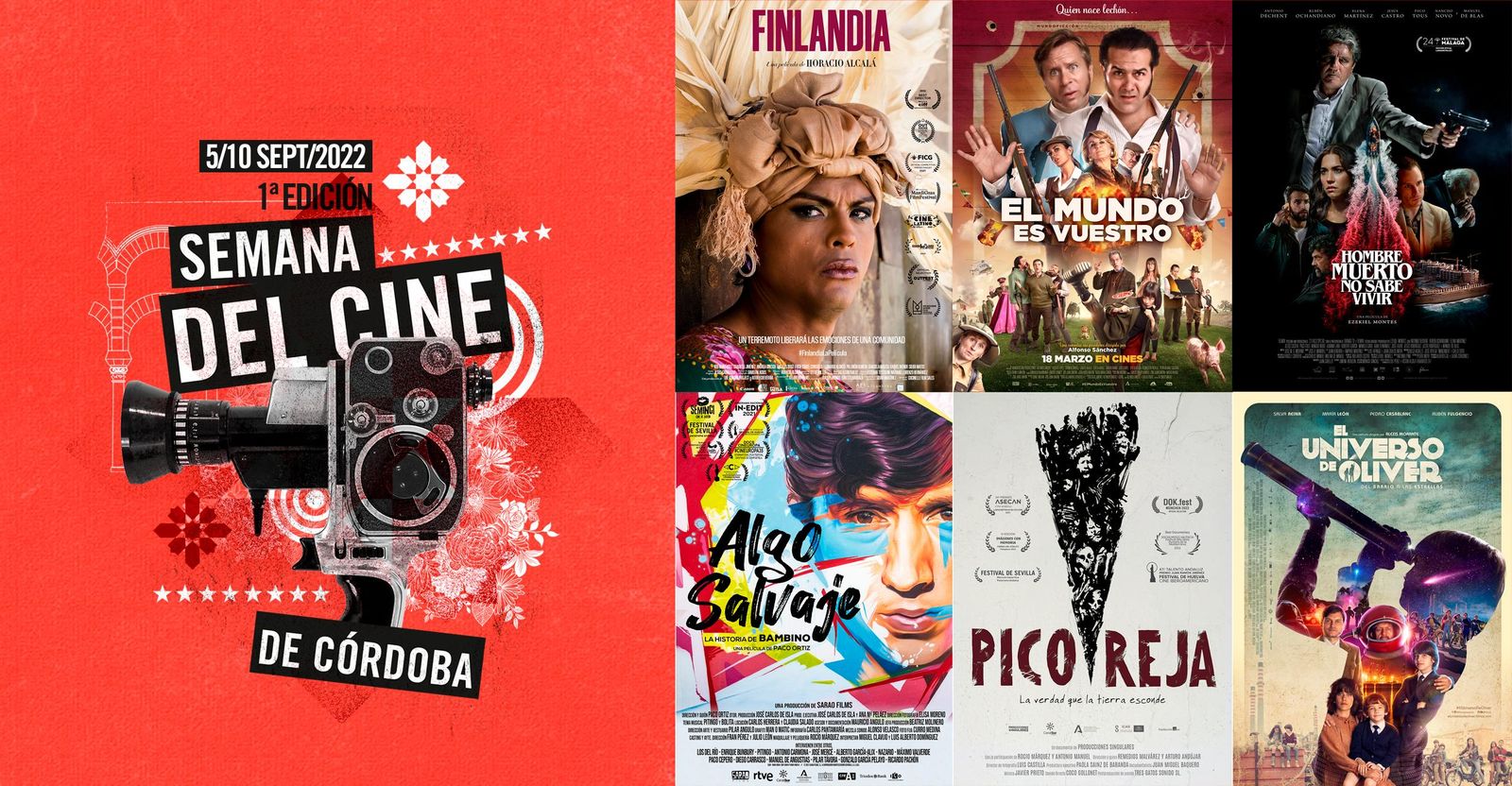 Cartelera de la primera Semana del Cine de Córdoba.