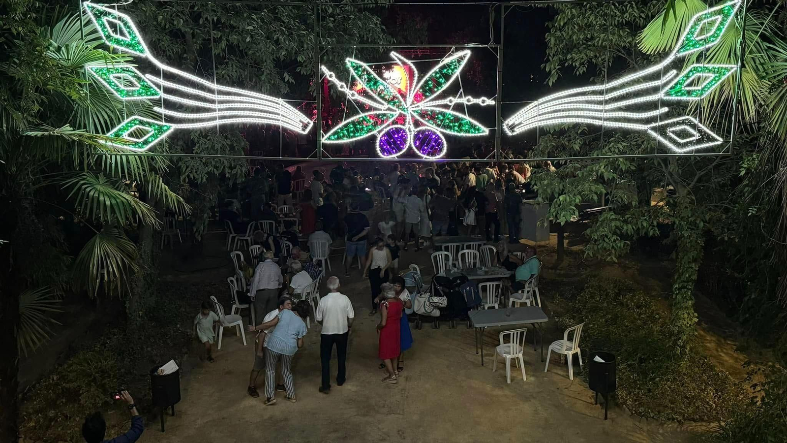 Entorno de los jardines de Jabalcuz durante las fiestas del pasado año.