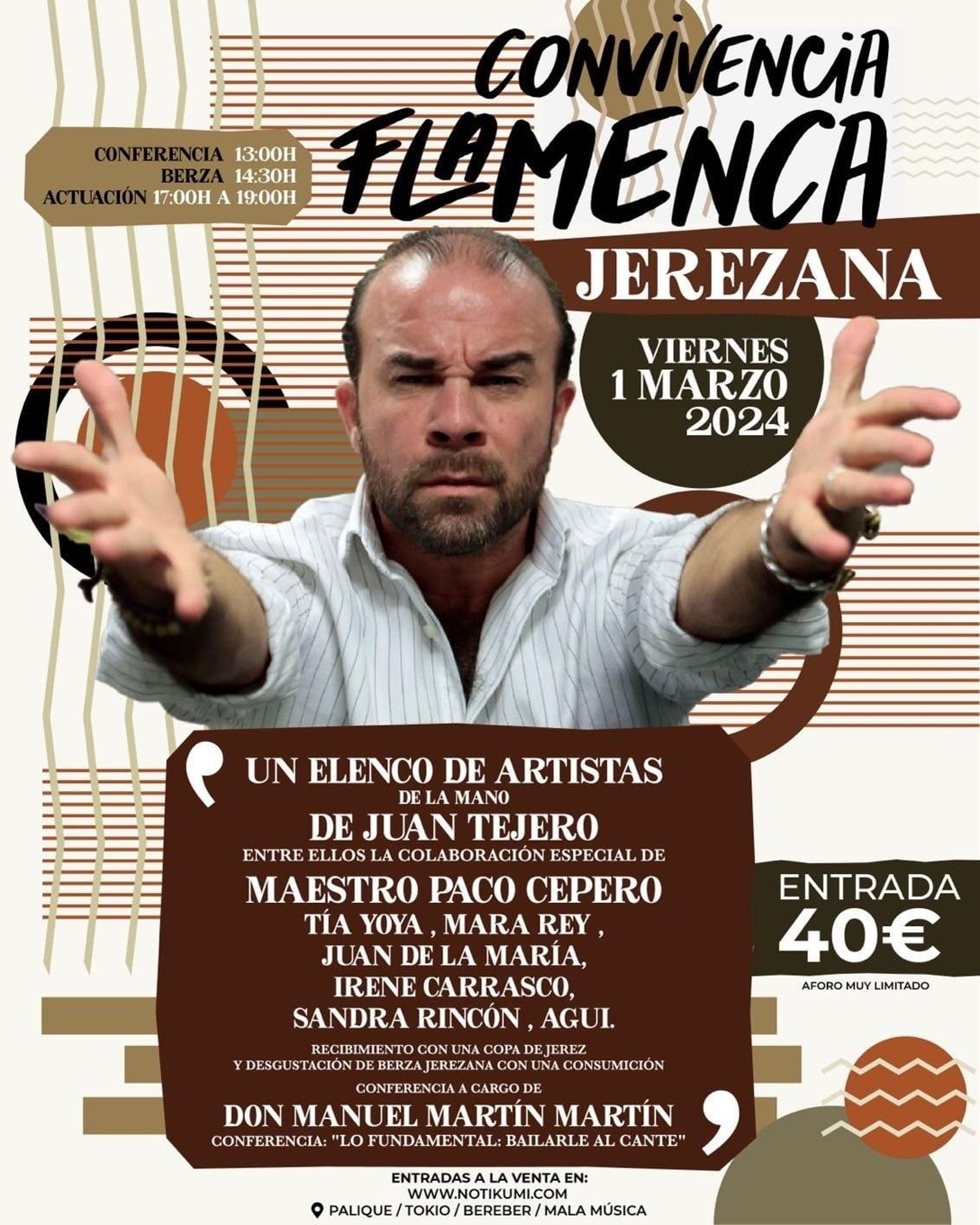 Imagen del cartel de la convivencia flamenca Imagen del cartel de la convivencia flamenca