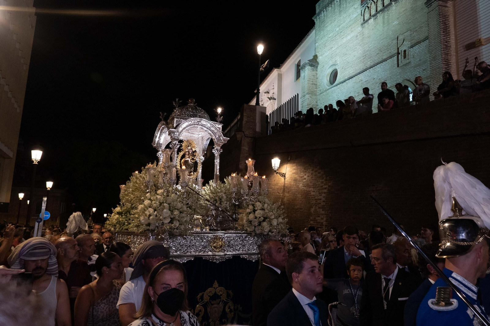 Imágenes del traslado de Nuestra Señora de la Cinta a la Parroquia Mayor de San Pedro