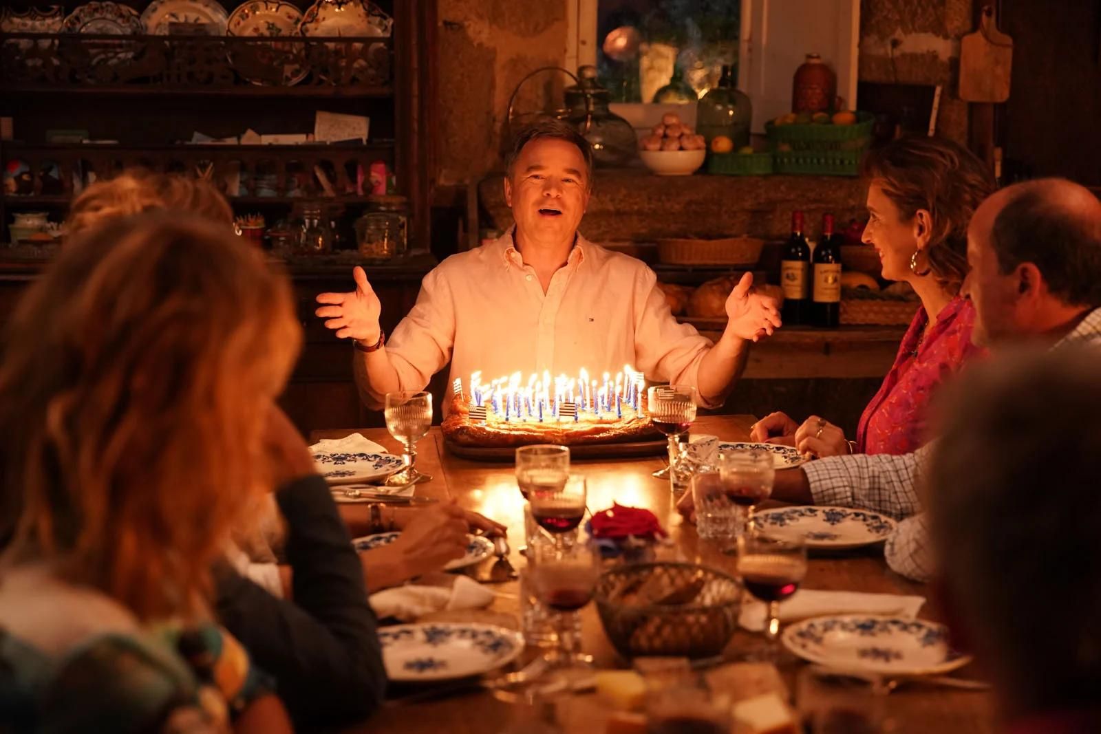 El actor Guillaume De Tonquédec durante el filme.