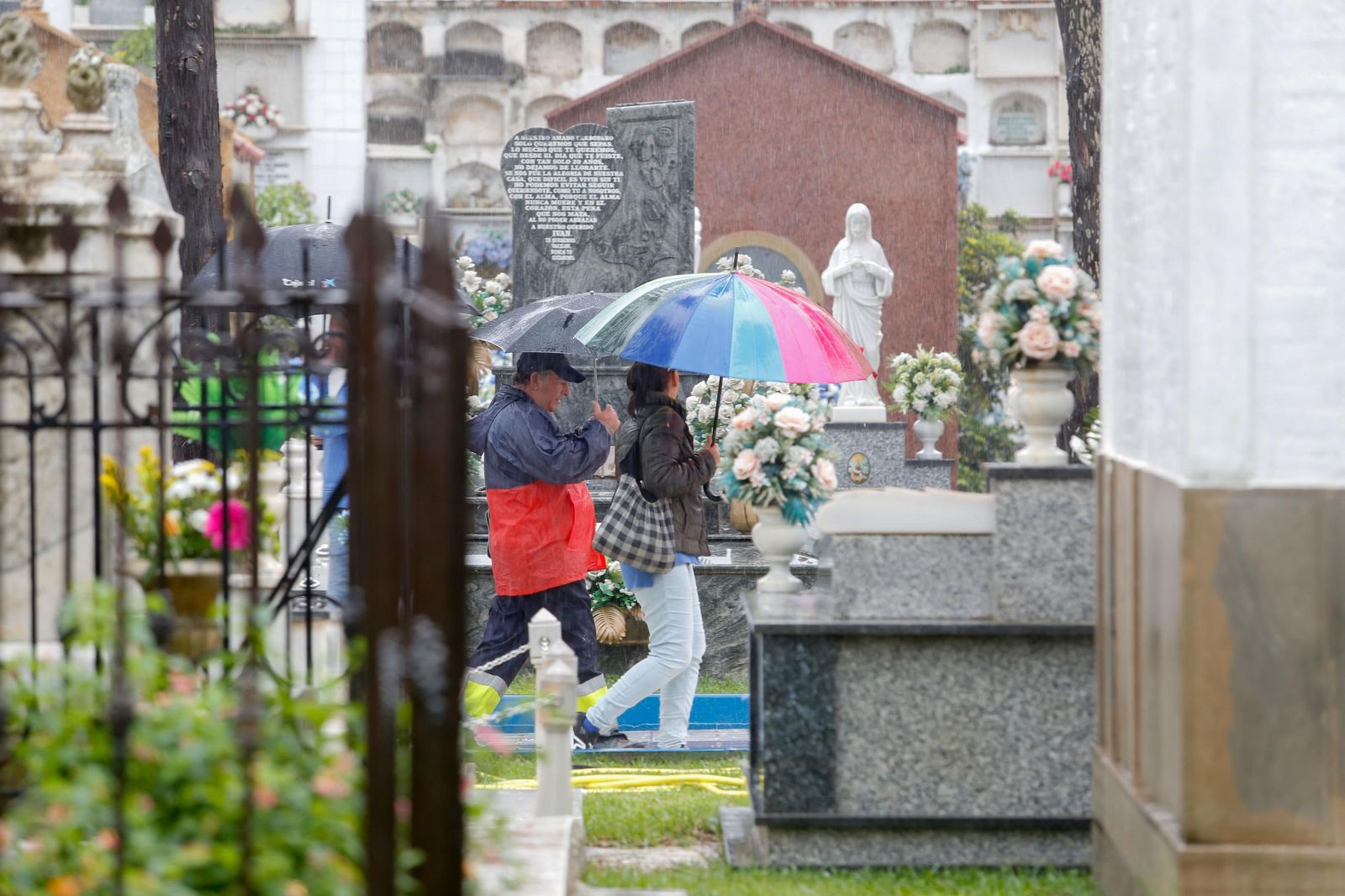 Fotos de los preparativos en el cementerio de La Línea por el Día de Todos los Santos
