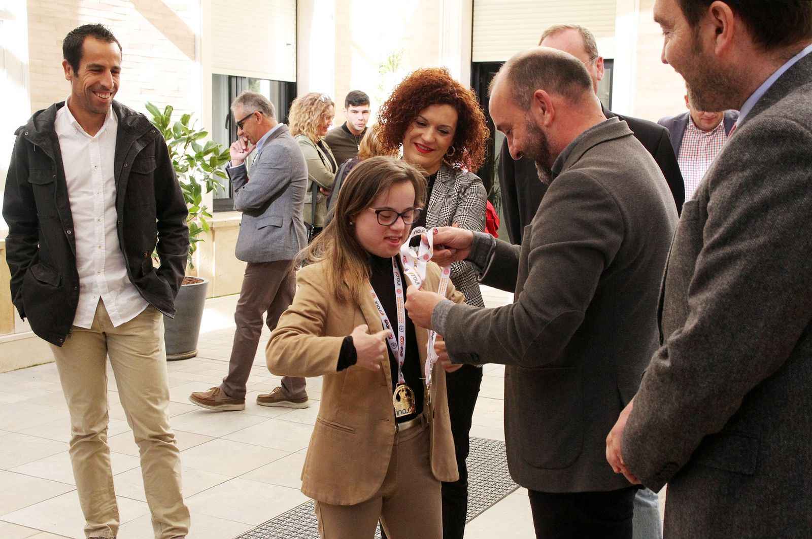 Blanca Betanzos recibida en la Diputación de Huelva, en imágenes