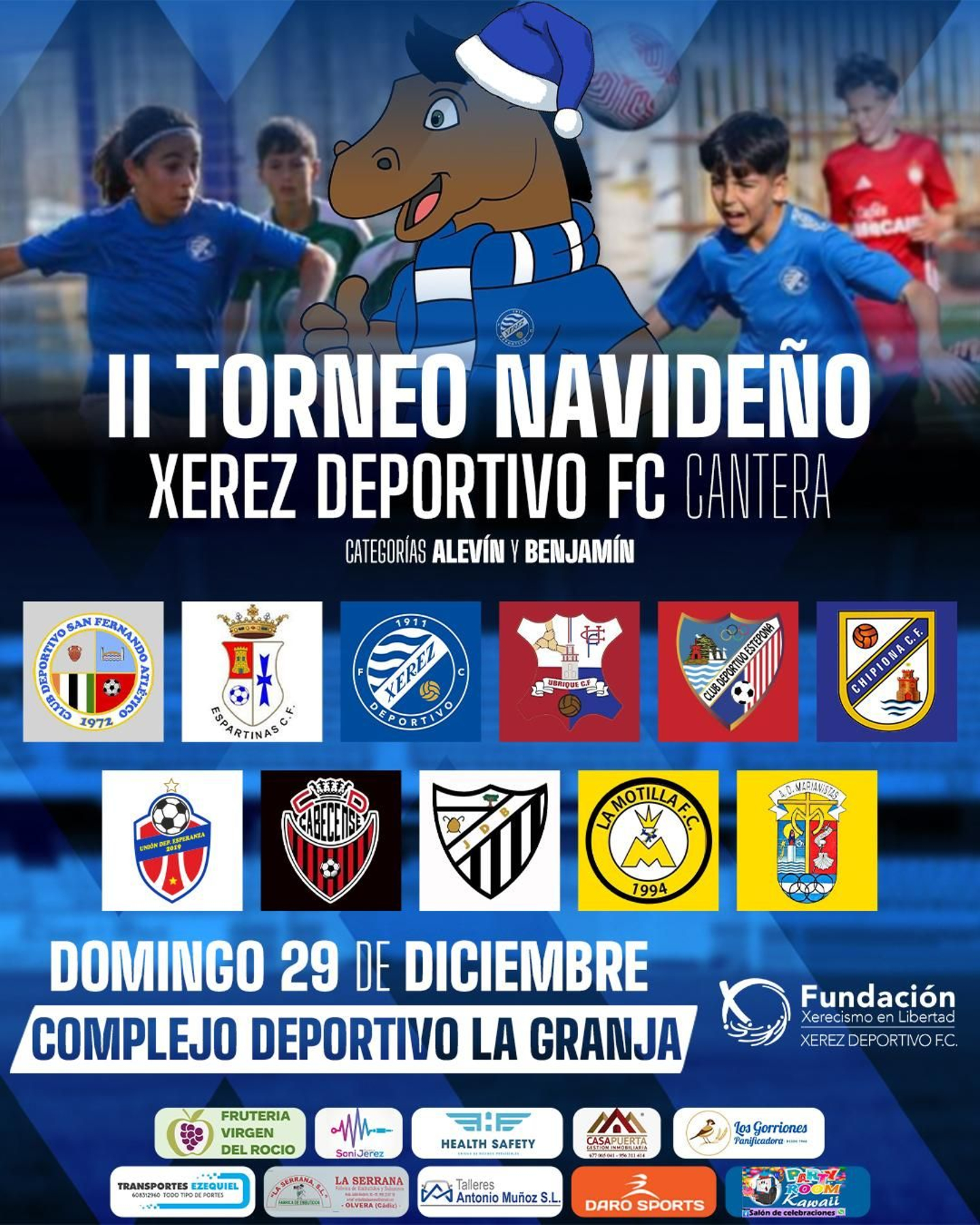 Cartel del II Torneo Navideño Xerez DFC Cantera.