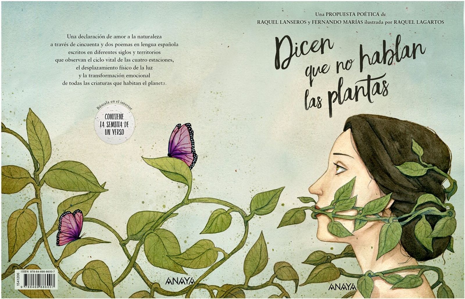 La portada de 'Dicen que no hablan las plantas'.