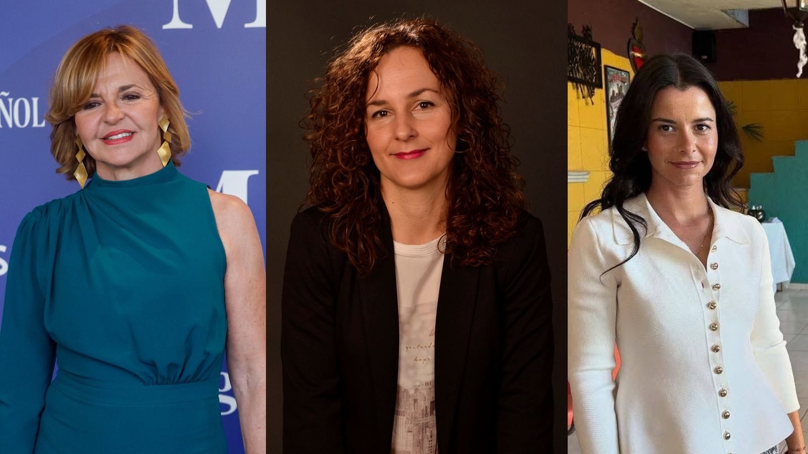 Almudena Ariza, Mari Ángeles Martínez y Miriam Cabas.