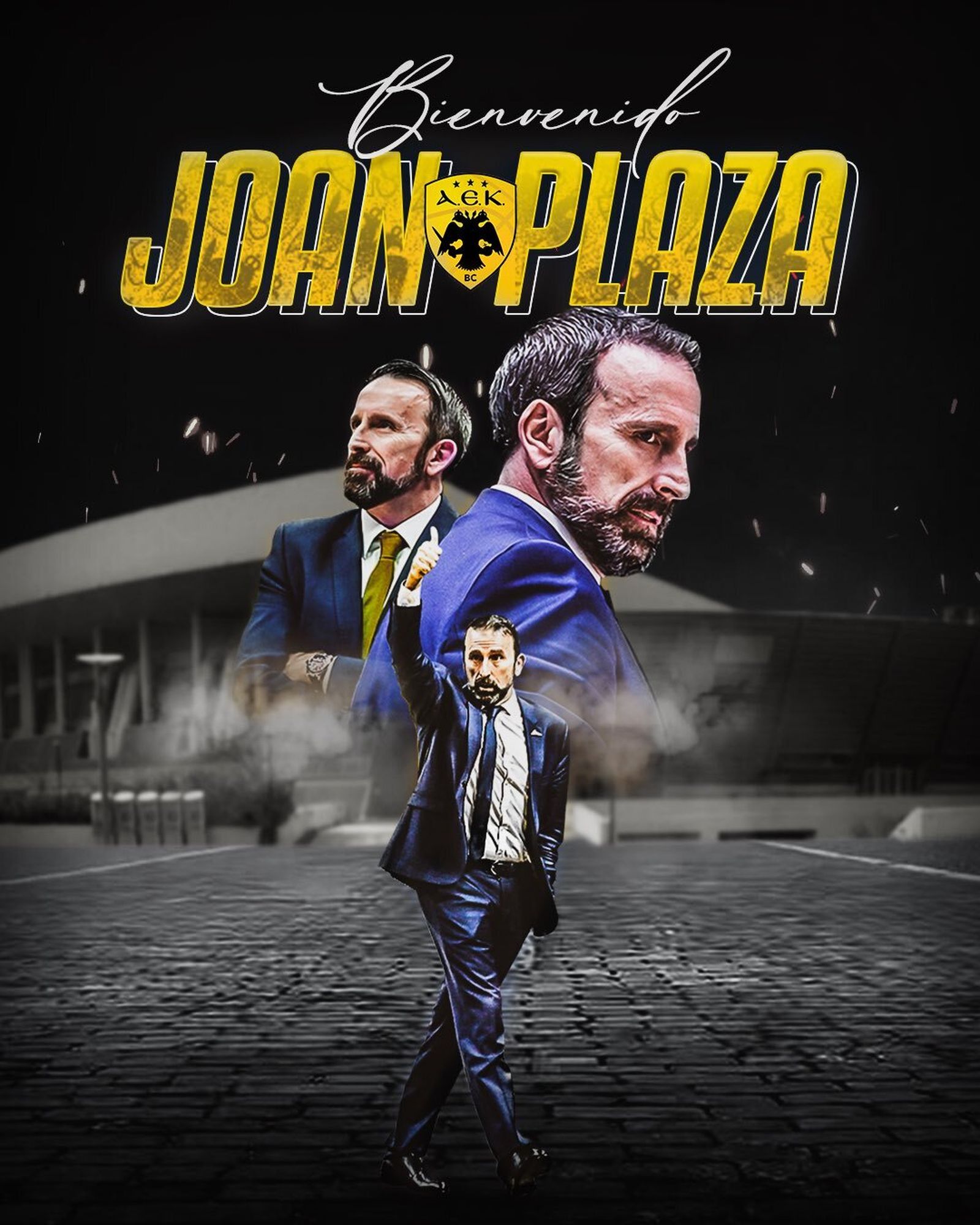 Joan Plaza, entrenador del AEK.