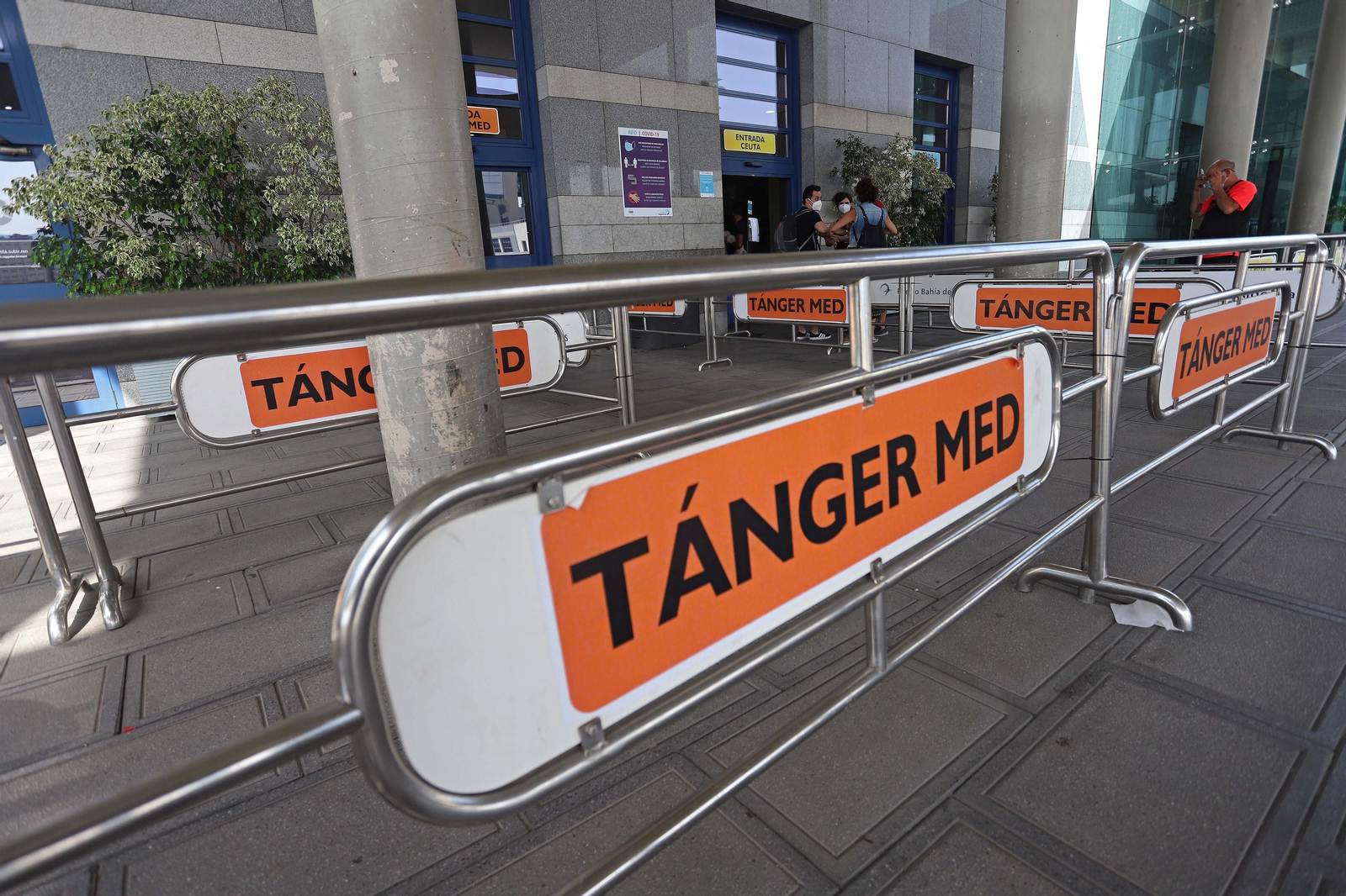 Uno de los accesos a la terminal marítima de Algeciras.