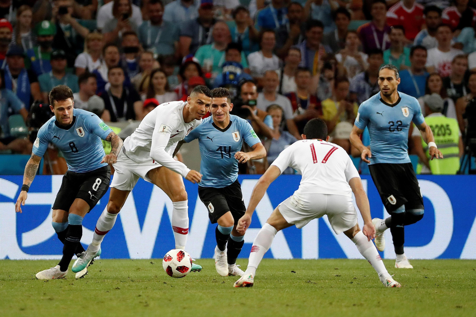 Las imágenes del Uruguay-Portugal
