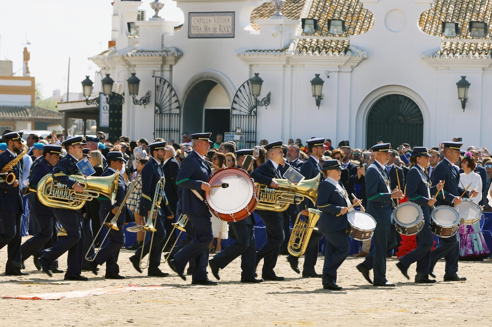Imágenes del acto de Juramento o Promesa de Fidelidad a la Bandera Nacional en El Rocío