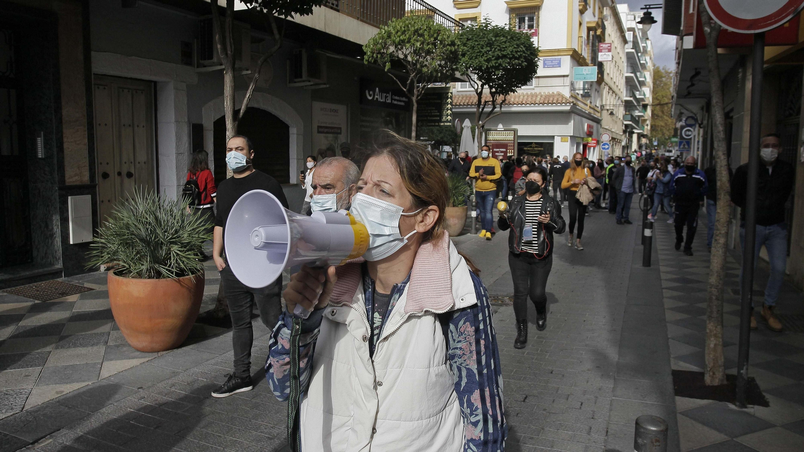 Fotos de la manifestación de la hostelería en Algeciras