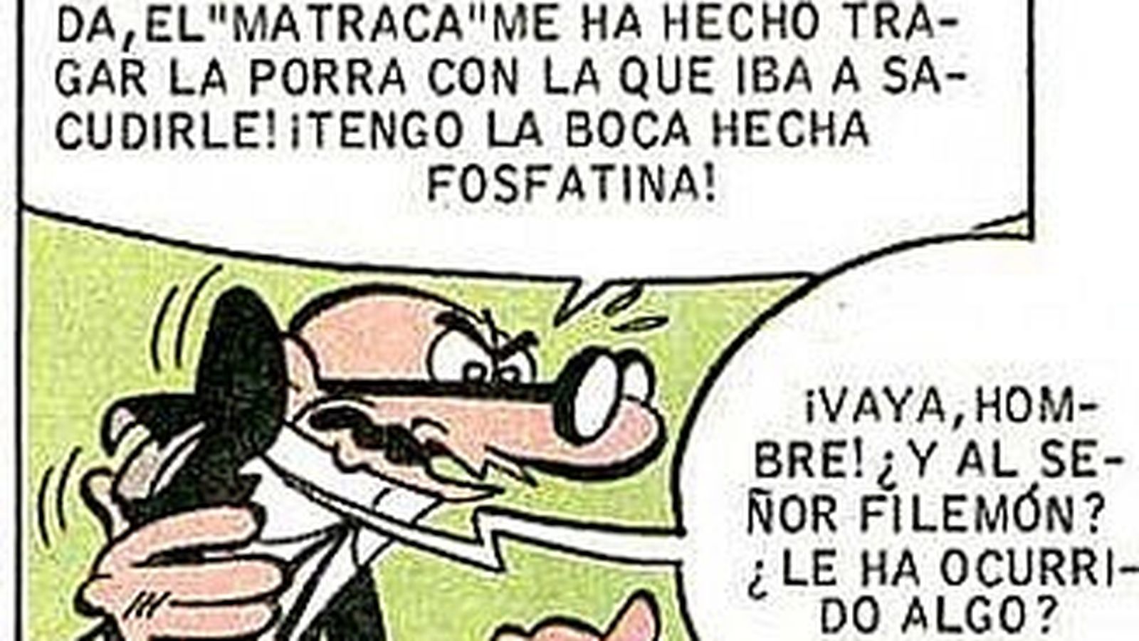 Mortadelo con el zapatófono