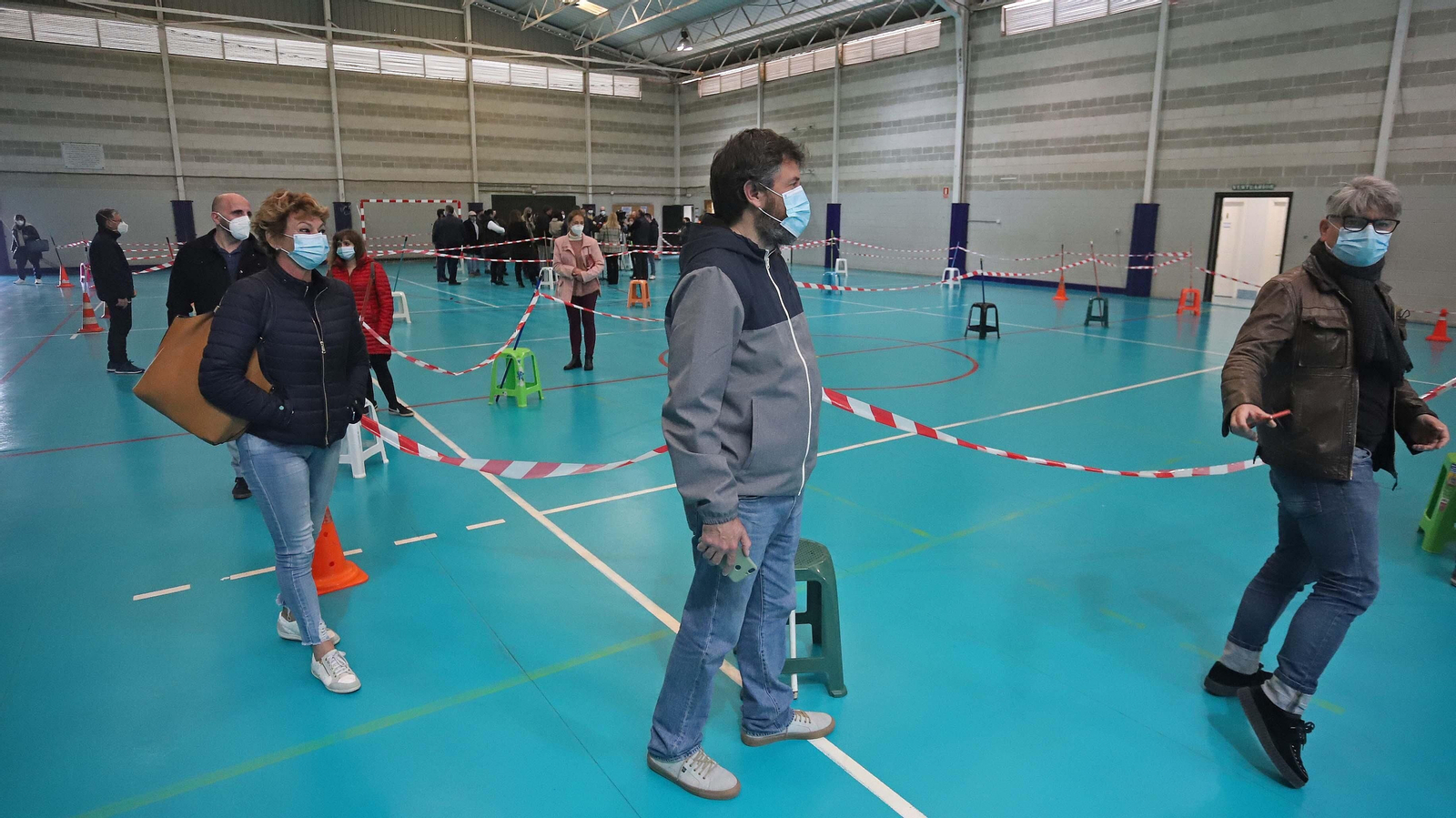 Vacunación de profesores en Algeciras