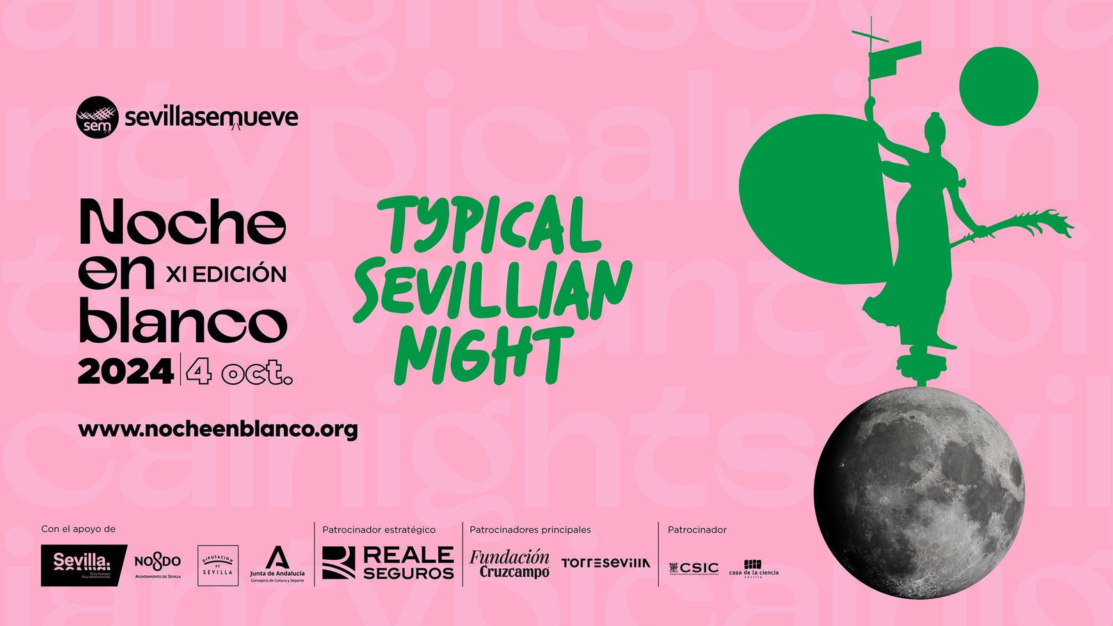 Cartel de la undécima edición de la Noche en Blanco.