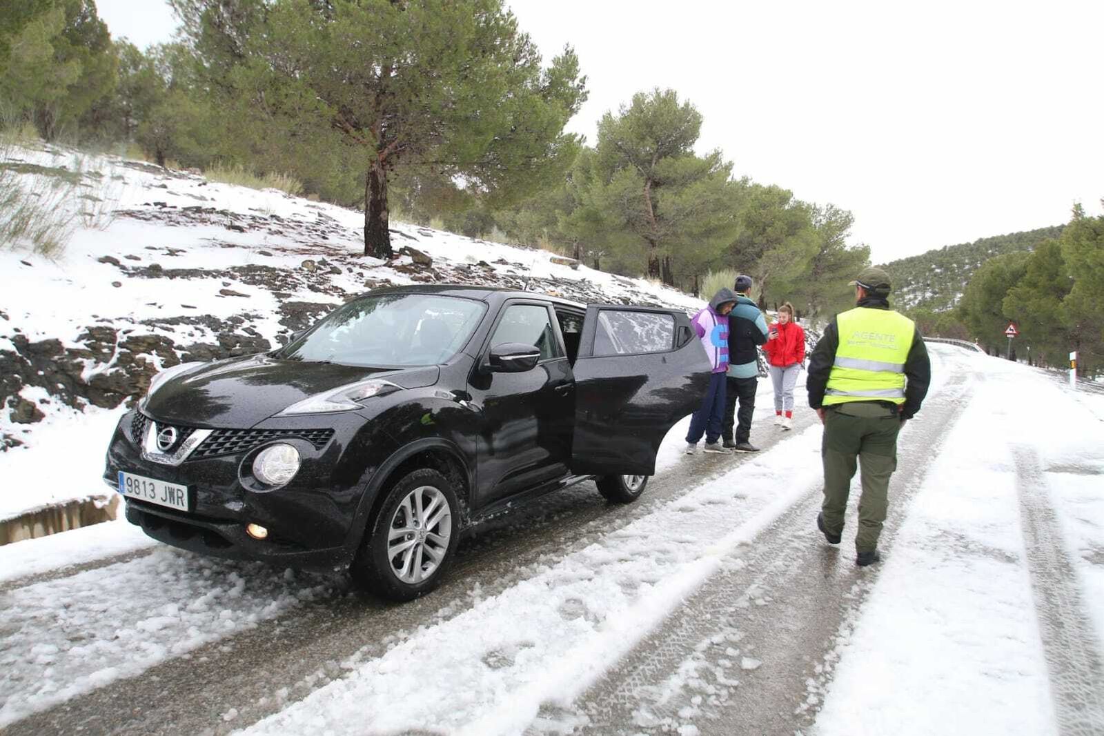 Gloria deja un manto blanco de nieve en la zona norte de la provincia