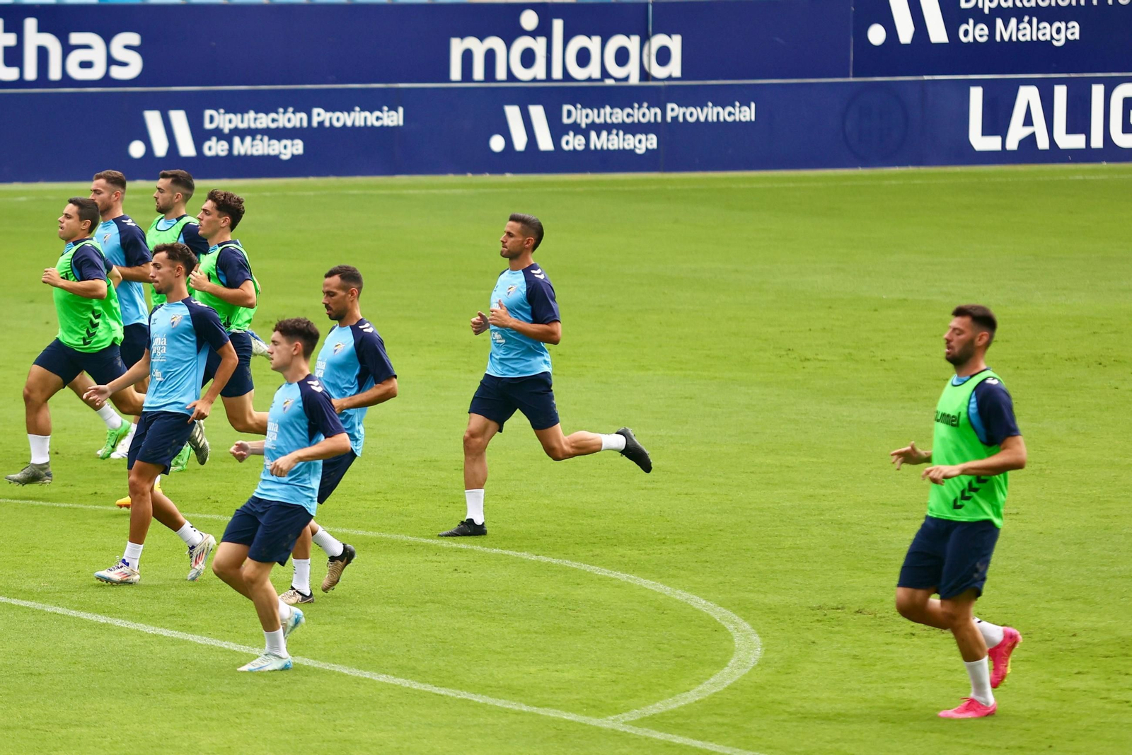 Sergio Castel, último fichaje del Málaga CF, ya suda