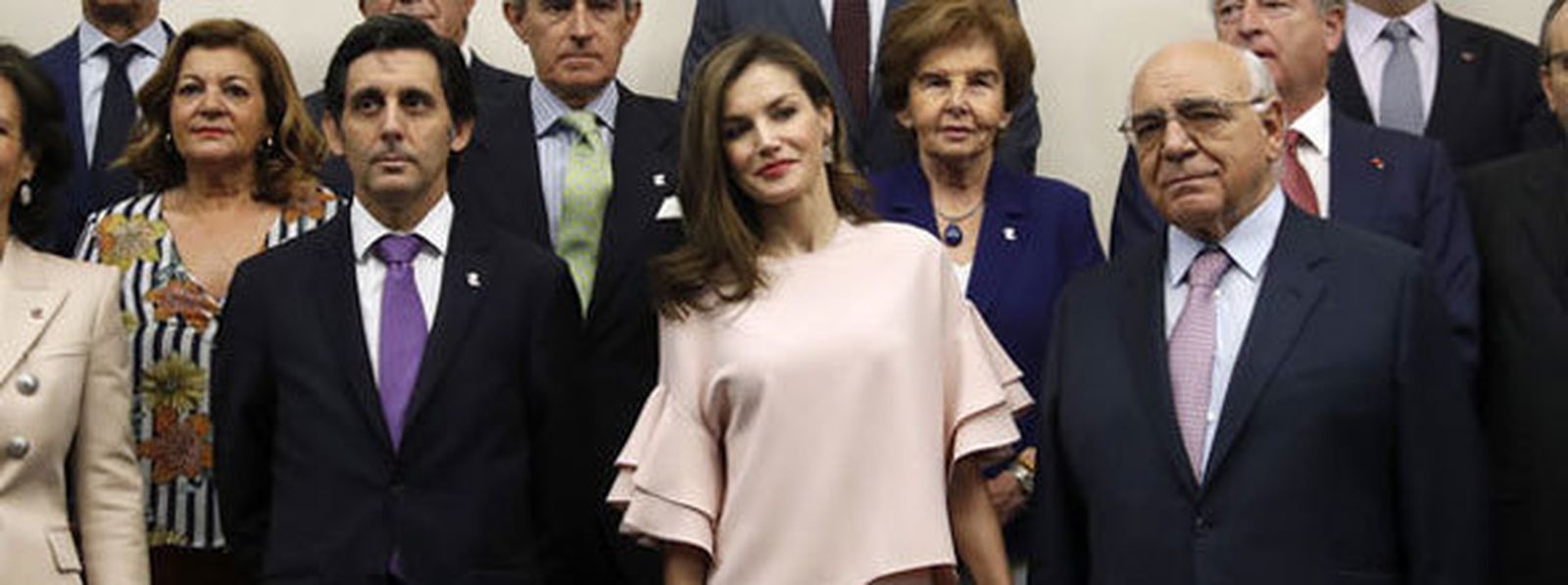 Letizia durante el acto al que acudió. /EFE