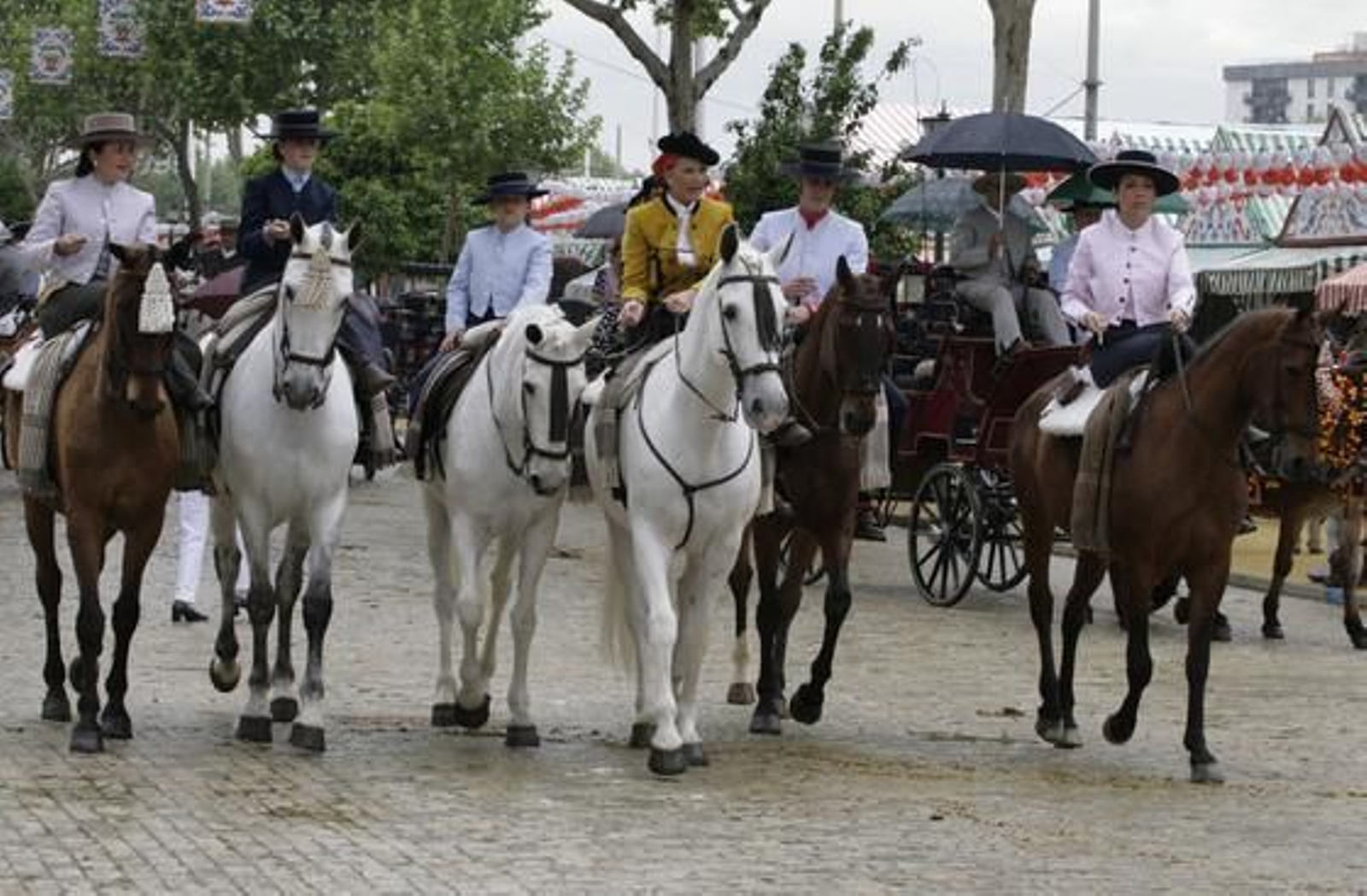La lluvia no impidió la fiesta el Miércoles de Feria.

Foto: Victoria Hidalgo