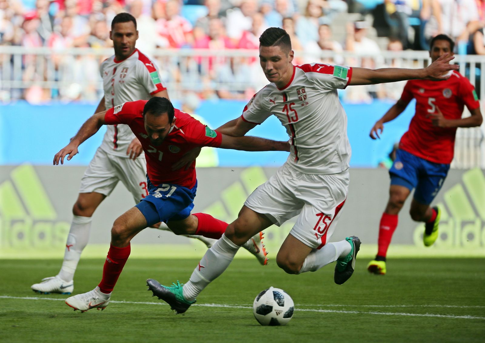 Las imágenes del Costa Rica-Serbia