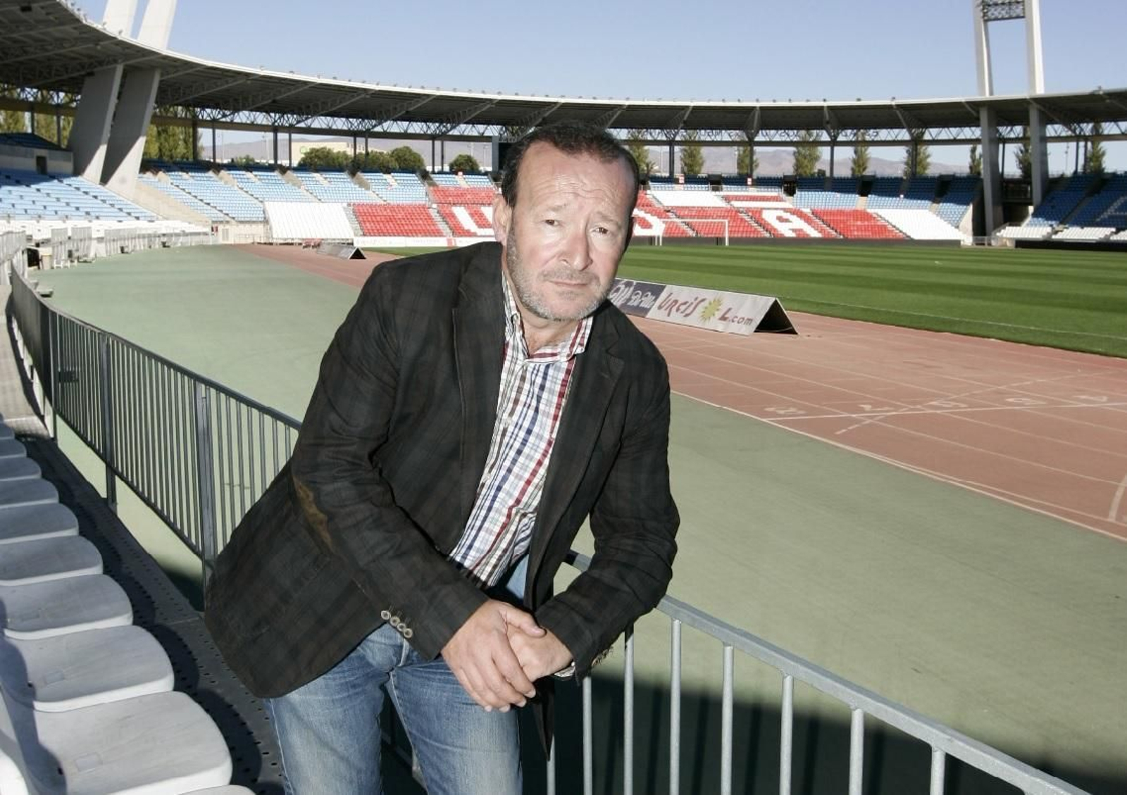 Joaquín Amérigo en el Estadio de los Juegos Mediterráneos