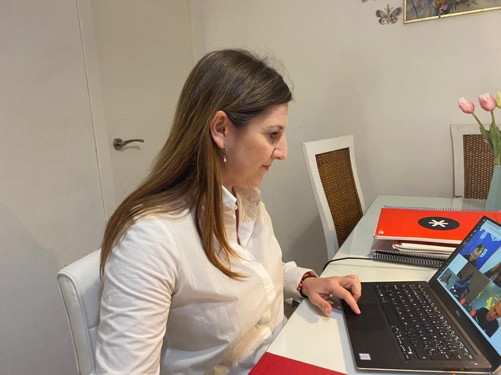 Irene García, en la comisión de coordinación.