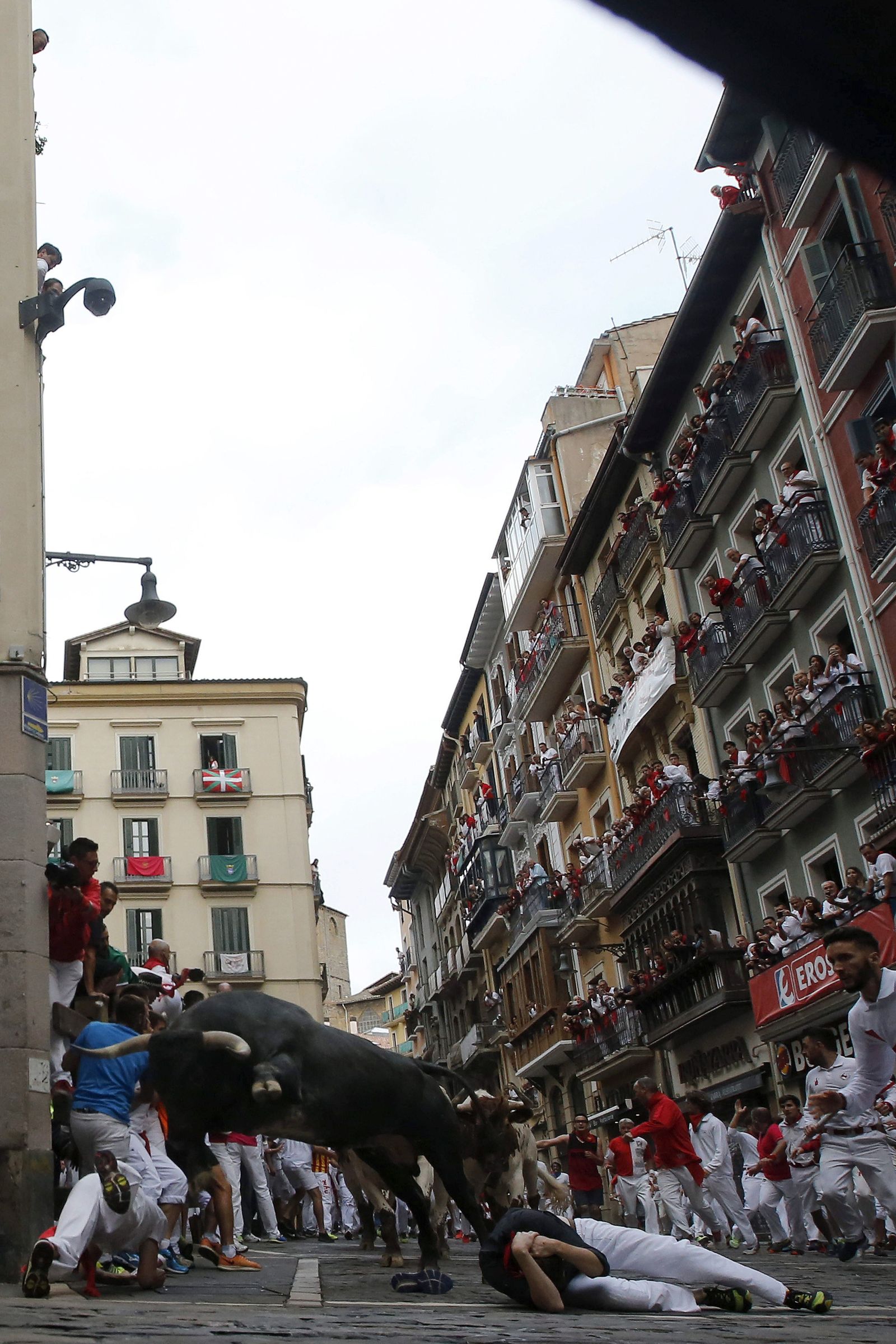 Las imágenes del último encierro de los sanfermines