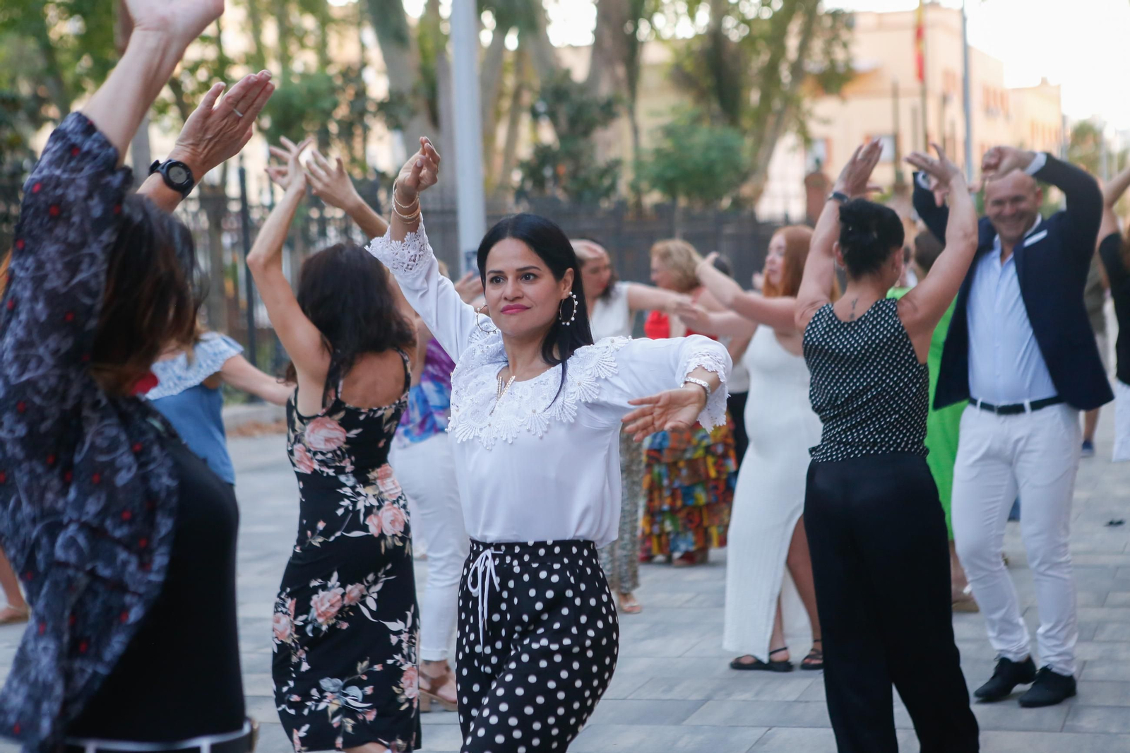 Fotos del flashmob de baile flamenco de Mercedes Alcalá y David Lozano