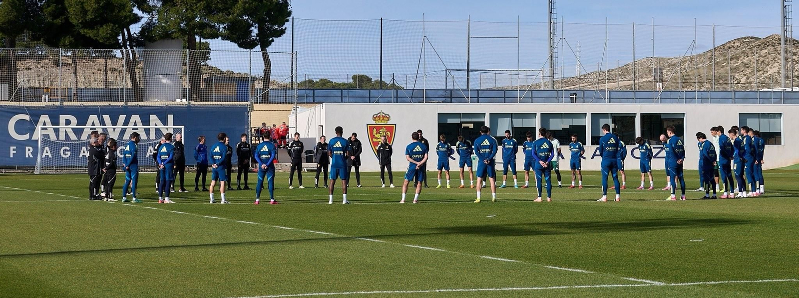 Un entrenamiento del Zaragoza.