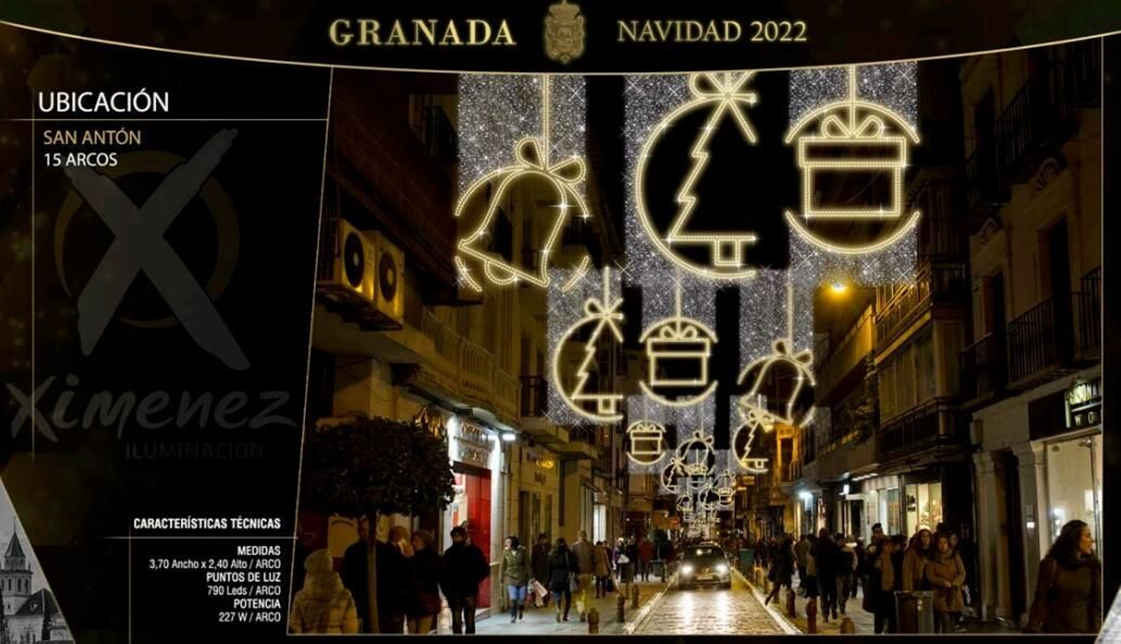 Estas son las luces de Navidad del Centro de Granada, calle por calle