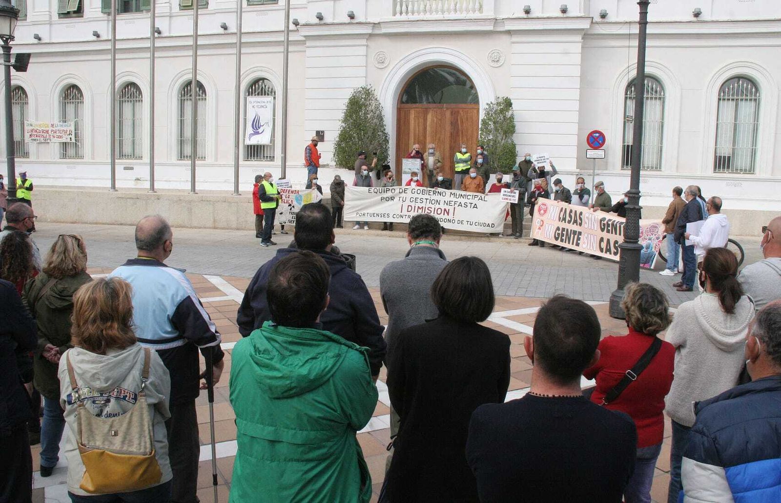 La lectura del manifiesto se realizó en la Plaza Isaac Peral.