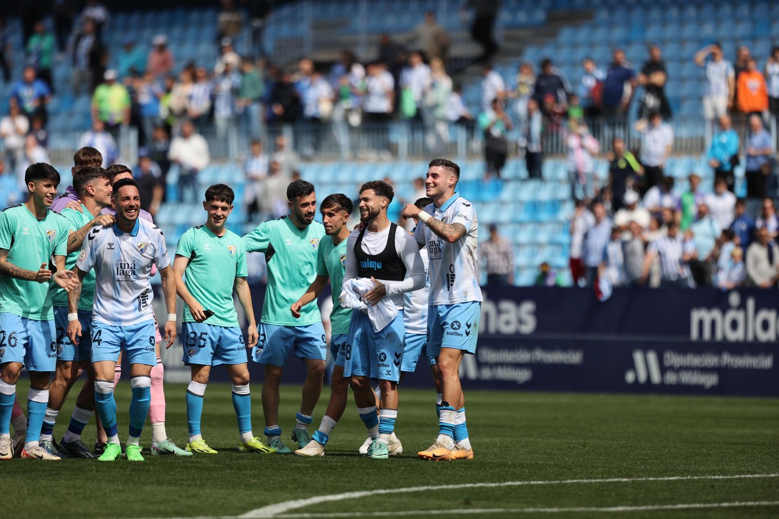 La fiesta final en La Rosaleda, en fotos