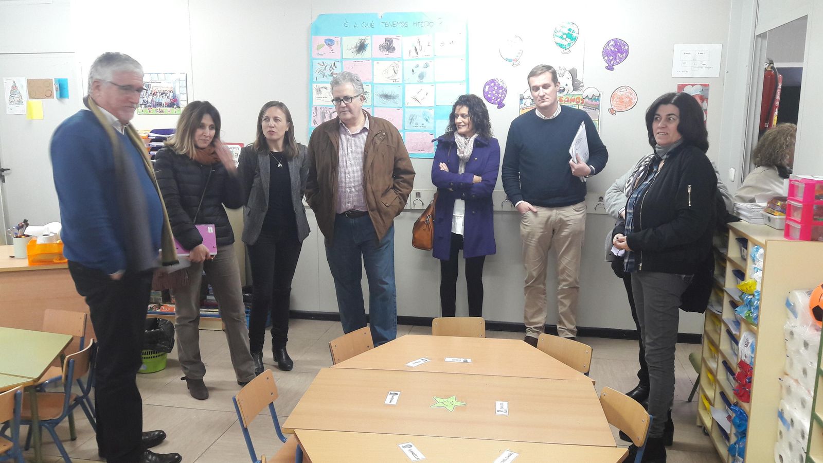 La delegada de Educación, Francisca Fernández, visitó ayer el centro educativo.