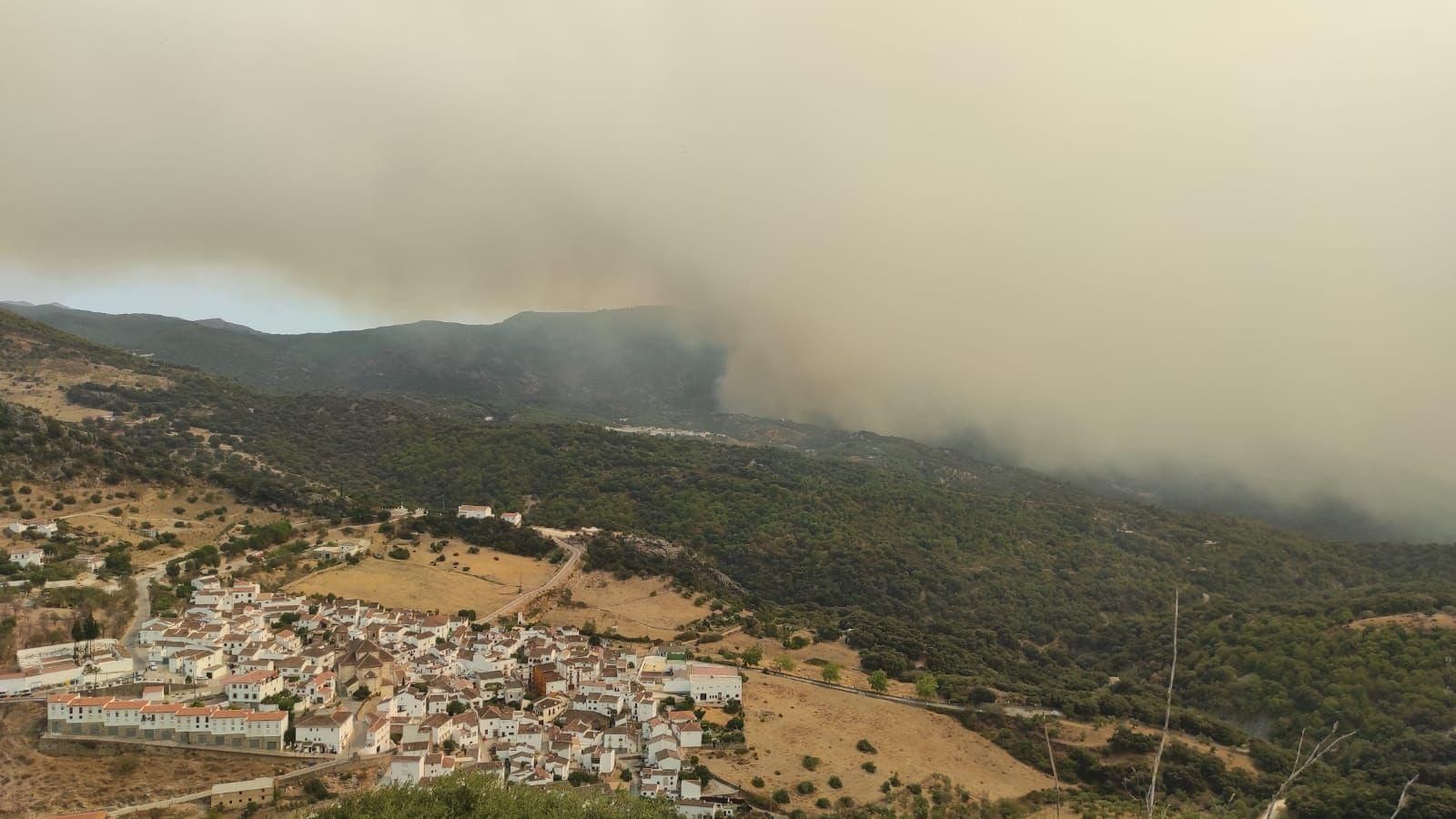 Zona afectada en Genalguacil Zona afectada en Genalguacil