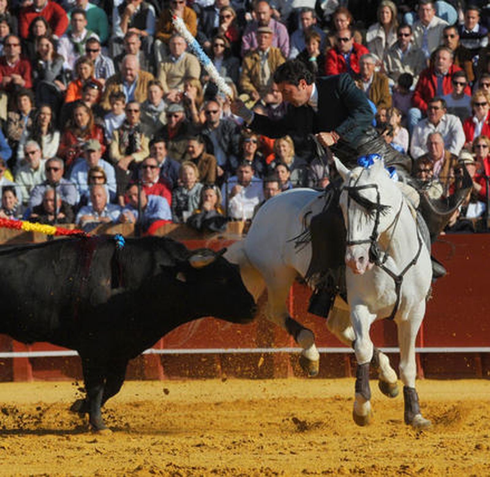 Andy Cartagena, con el primer toro de la tarde.

Foto: Juan Carlos Vazquez