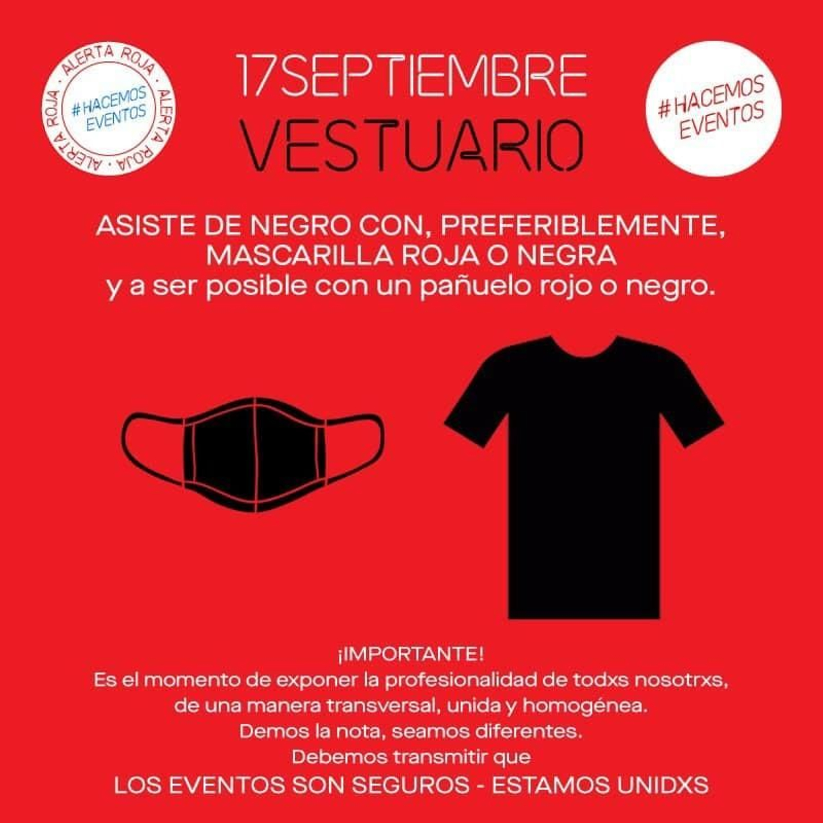 Indicaciones para la movilización de Alerta Roja.