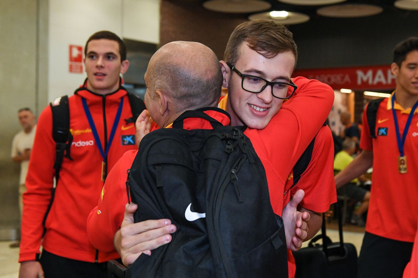 El recibimiento a los cajistas campeones de Europa, en fotos