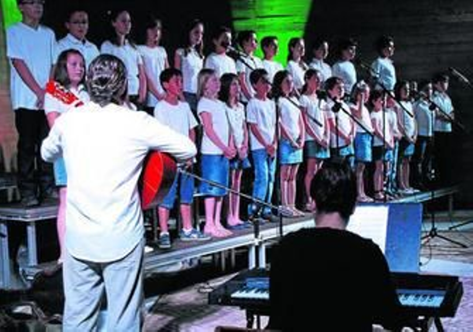 El Coro de Voces Blancas de Cartaya está compuesto por unos 35 niños de entre 7 y 13 años.