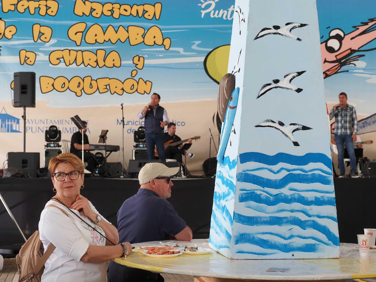El espectacular ambiente de la Feria de la Gamba de Punta Umbría, en imágenes