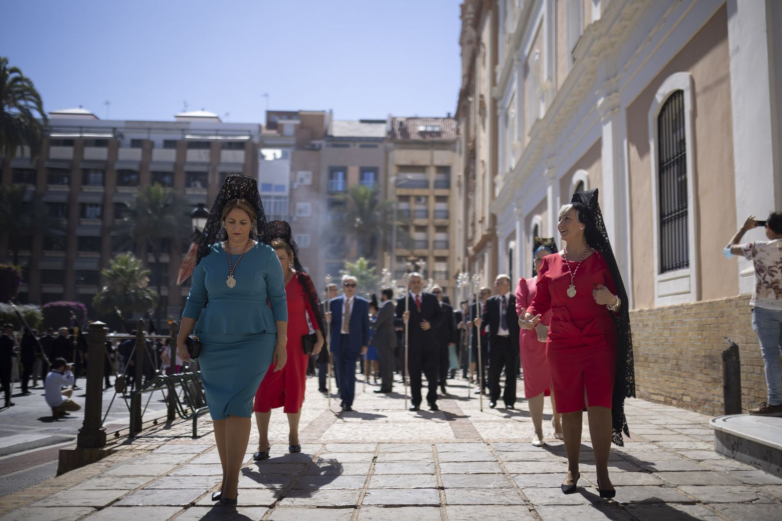 Imágenes de la salida extraordinaria de La Borriquita por las calles de Huelva