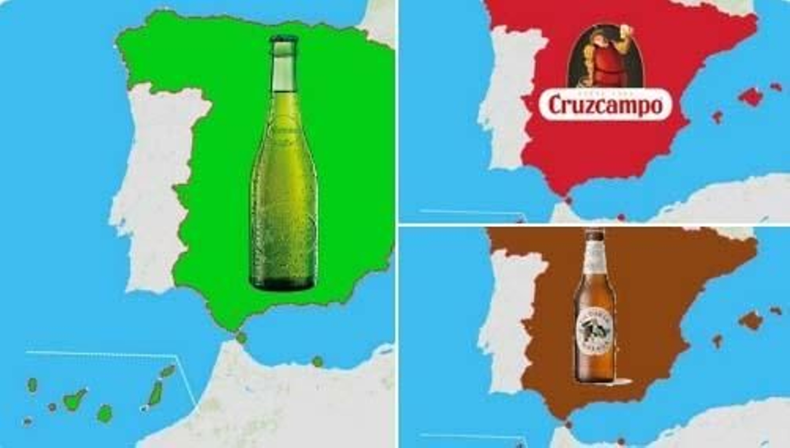 ¿Cuál es mejor cerveza andaluza, Cruzcampo, Alhambra o Victoria?