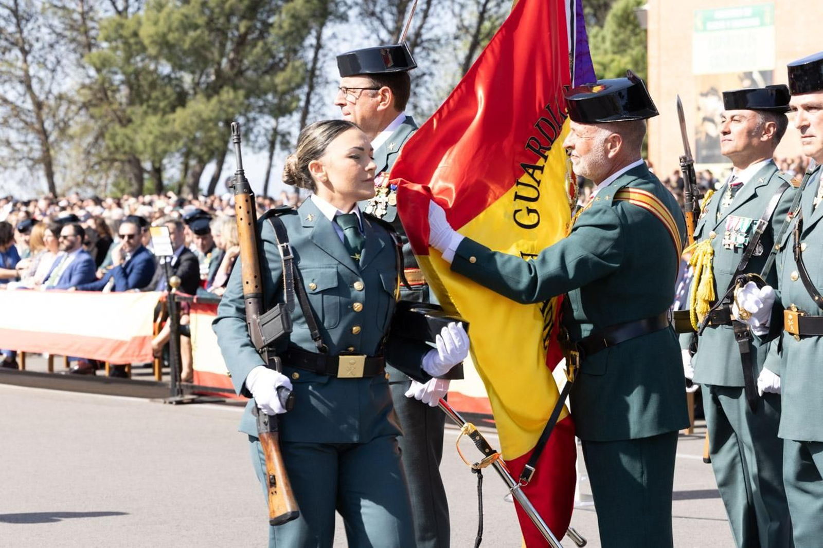 Acto de jura de bandera de la 130ª promoción de guardias civiles de la Academia de Baeza