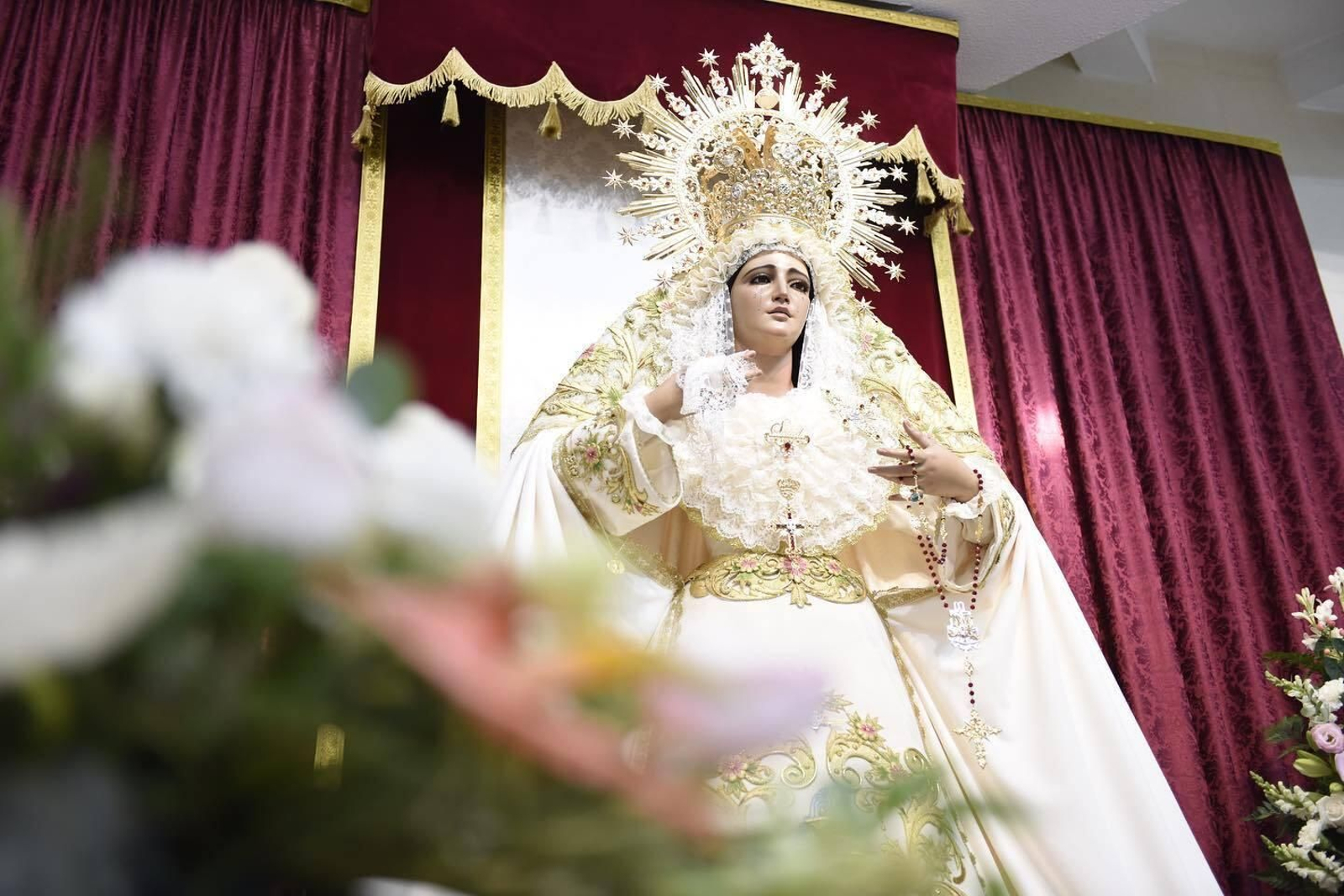 La imagen de Nuestra Señora de la Salud, en San García.