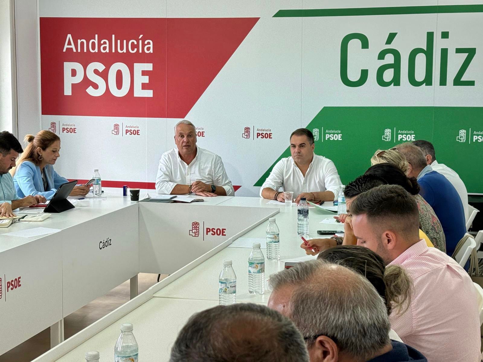 Una imagen de la reunión socialista de este martes.